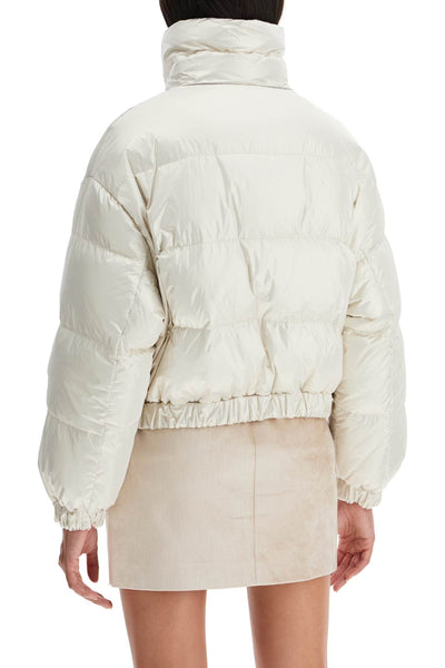 "sparkling canvas down jacket with mon ML1597927 PLATINO