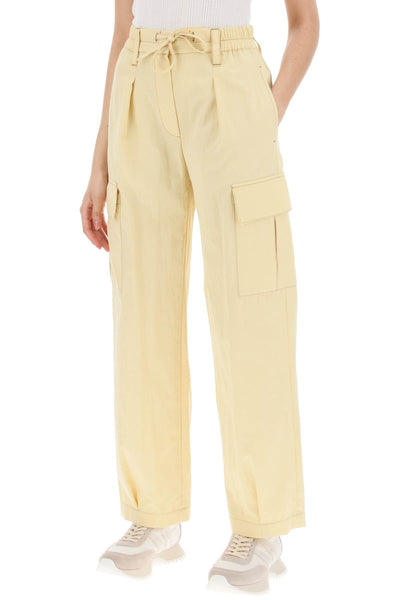 Brunello cucinelli gabardine utility pants with pockets and ML180P8561 LIMONE