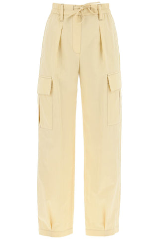 Brunello cucinelli gabardine utility pants with pockets and ML180P8561 LIMONE