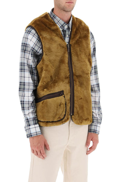 reversible vest MLI0004 BROWN