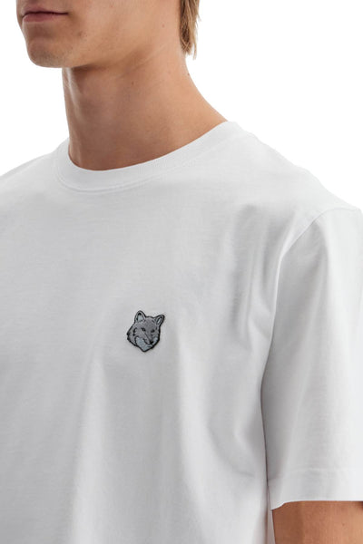 bold fox head patch t-shirt MM00108KJ0118 WHITE