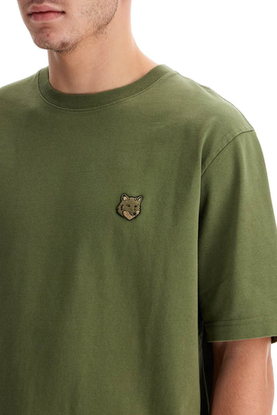 bold fox head t-shirt MM00127KJ0118 MILITARY GREEN