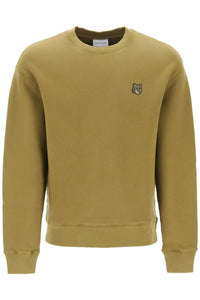 "bold fox head crewneck sweat MM00316KM0307 KHAKI GREEN