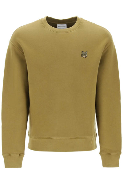 "bold fox head crewneck sweat MM00316KM0307 KHAKI GREEN