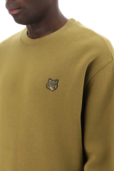 "bold fox head crewneck sweat MM00316KM0307 KHAKI GREEN