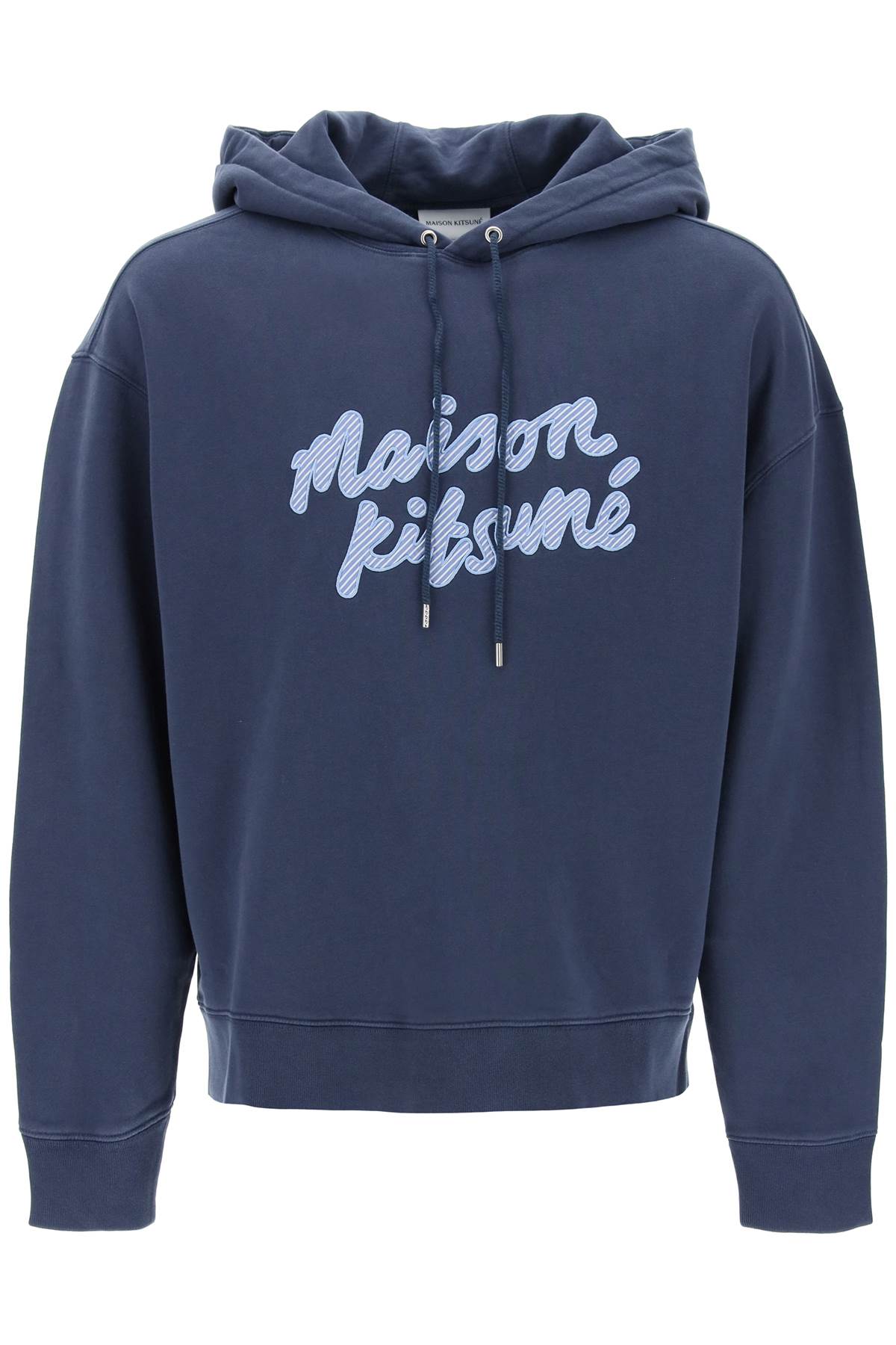 hooded sweatshirt with embroidered logo MM00707KM0001 INK BLUE