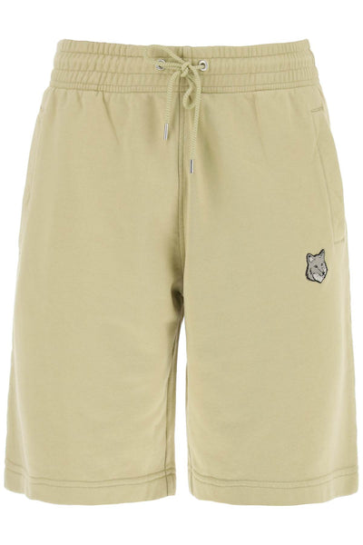 "oversized sporty bermuda shorts with bold MM01121KM0001 CANVAS