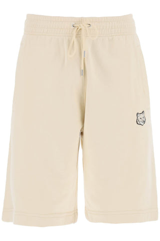"oversized sporty bermuda shorts with bold MM01121KM0001 PAPER