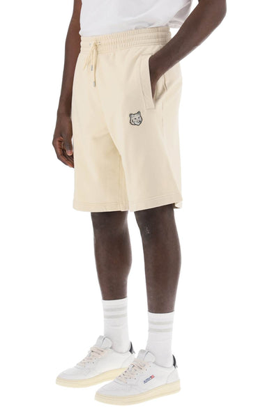 "oversized sporty bermuda shorts with bold MM01121KM0001 PAPER
