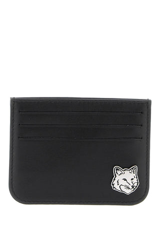 fox head card holder MM05341LC0043 BLACK
