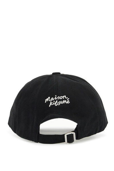 fox head baseball cap MM06103WW0096 BLACK