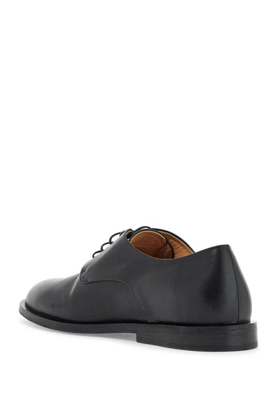 black calf leather derby shoes with glossy finish MM4647 P011 NERO