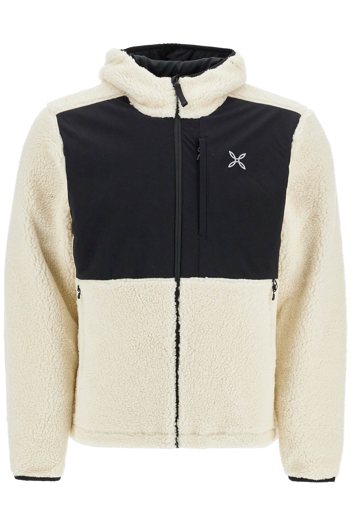 sherpa zip-up hoodie with hood and MMAC78X PANNA