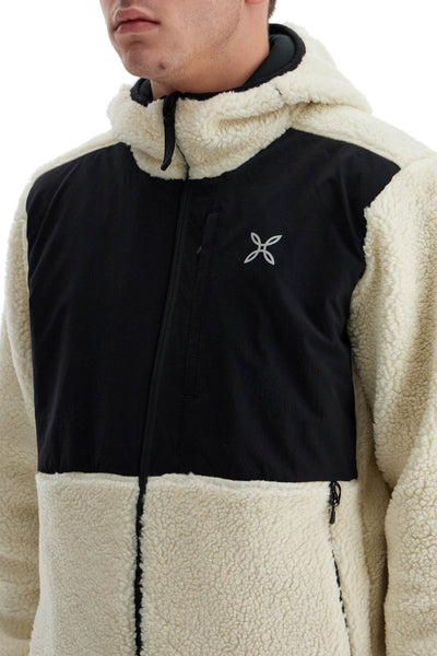 sherpa zip-up hoodie with hood and MMAC78X PANNA