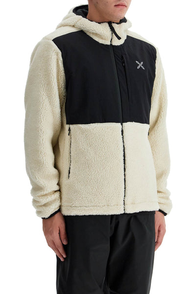 sherpa zip-up hoodie with hood and MMAC78X PANNA