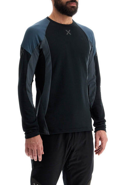 "long-sleeved run fly t MMGR03X BLACK/PIOMBO