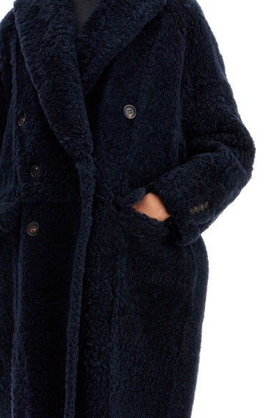 shearling frosty effect coat MPBRG9871 BLU FREDDO