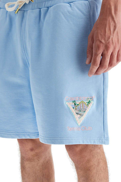 organic cotton shorts with embroidery MPF24 JTR 003 02 MAISON DE REVE