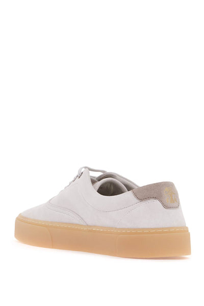 suede sneakers MPUSISP310 BIANCO