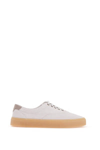 suede sneakers MPUSISP310 BIANCO