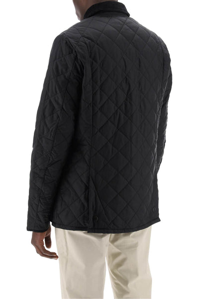 heritage liddesdale quilted jacket MQU0240 BLACK