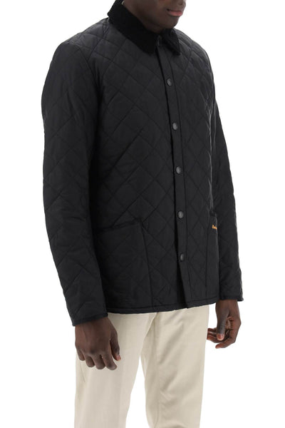 heritage liddesdale quilted jacket MQU0240 BLACK