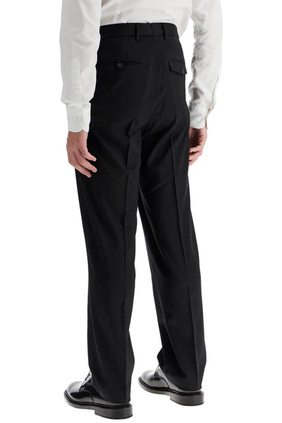 combed wool chino 22 trousers MR194CBWW BLACK WORSTED WOOL