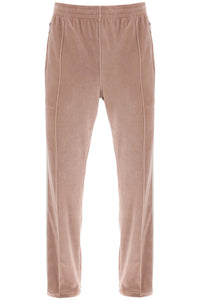 'narrow' chenille track pants with side bands MR293 OLD ROSE
