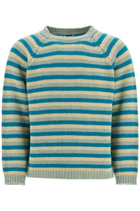 BODE striped wool pullover sweater MRF24KT011 GREEN MULTI | Italystation.com - Shop Now at italystation.com