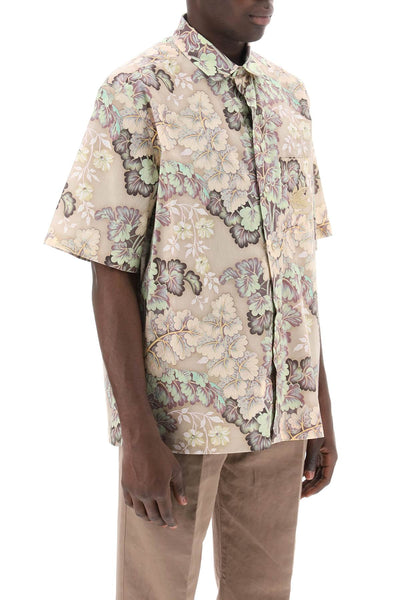 short-sleeved floral shirt MRIC0016 99SA536 STAMPA FDO BEIGE