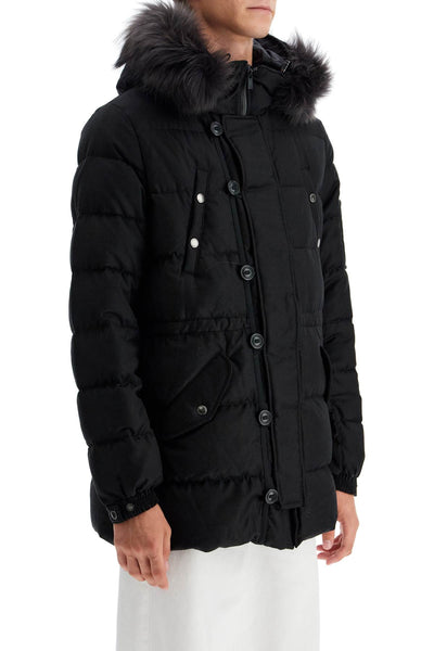 down jacket with wool and silk lining MTAT24A4584 D BLACK