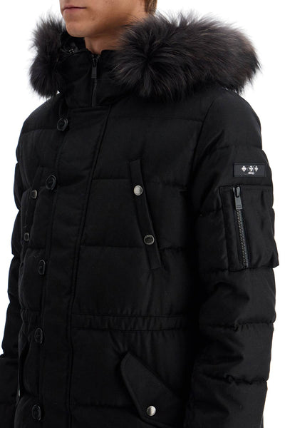 down jacket with wool and silk lining MTAT24A4584 D BLACK