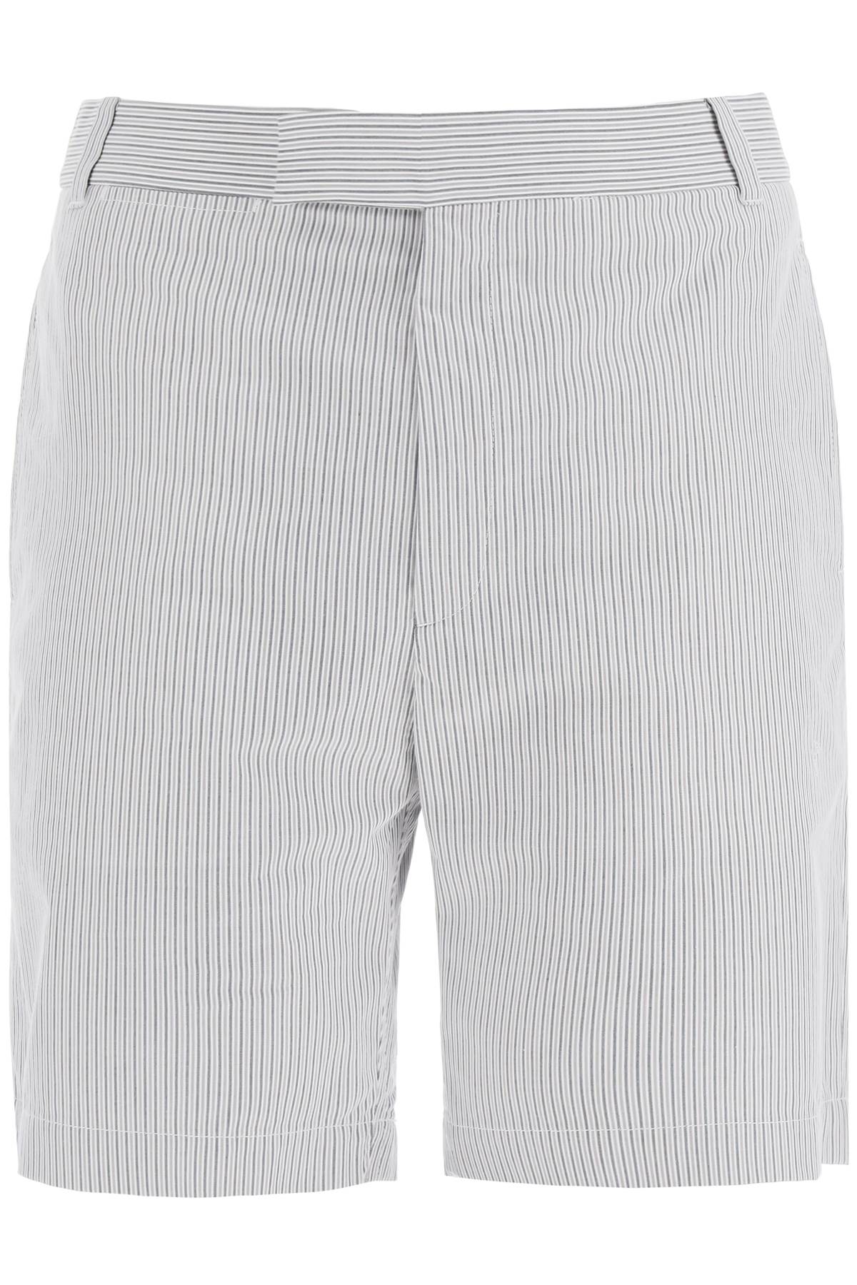 striped cotton bermuda shorts for men MTU321UF0591 MED GREY