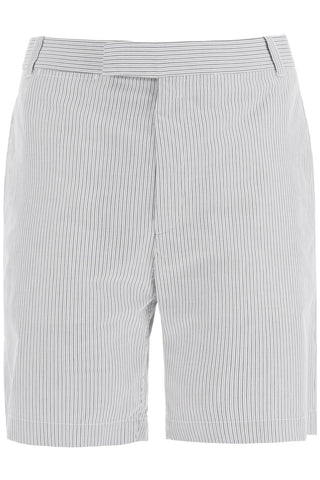 striped cotton bermuda shorts for men MTU321UF0591 MED GREY