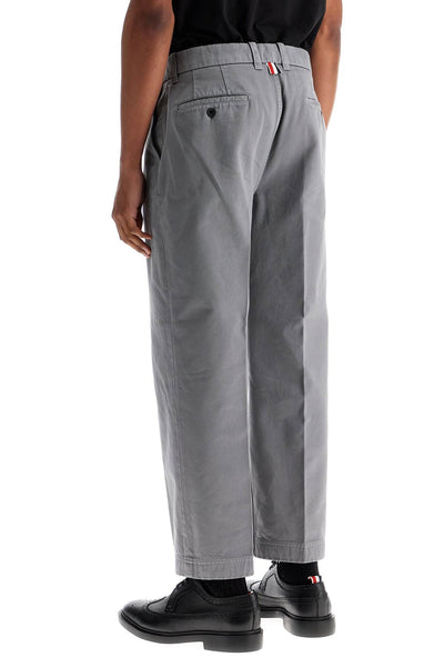 THOM BROWNE THOM BROWNE medium grey cotton chino utility pants MTU335W | Italystation.com - Shop Now at italystation.com