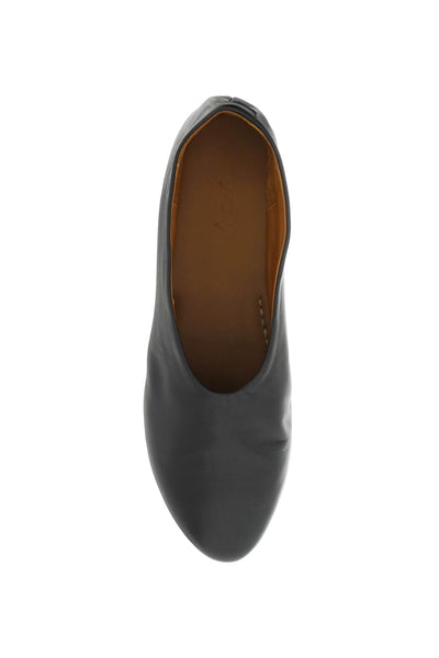 leather coltellaccio ballet flats MW2105 NERO