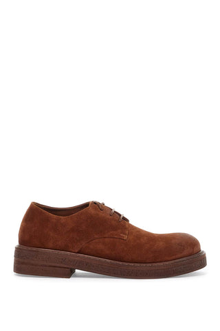 suede leather lace-up derby shoes with MW2950 BASALTO