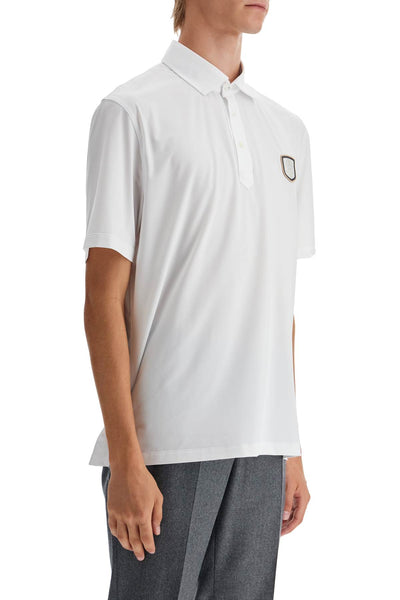 technical jersey polo shirt MW8573937T BIANCO+GRIGIO CHIARO