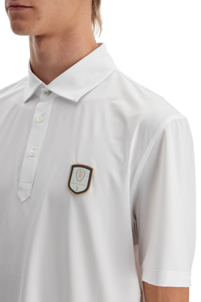 technical jersey polo shirt MW8573937T BIANCO+GRIGIO CHIARO