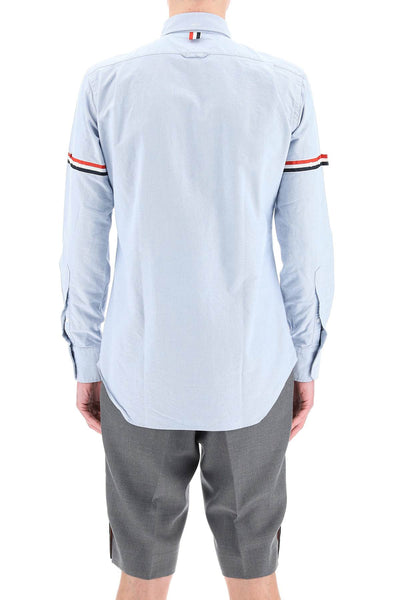 poplin button-down shirt with rwb armbands MWL150E F0313 LIGHT BLUE