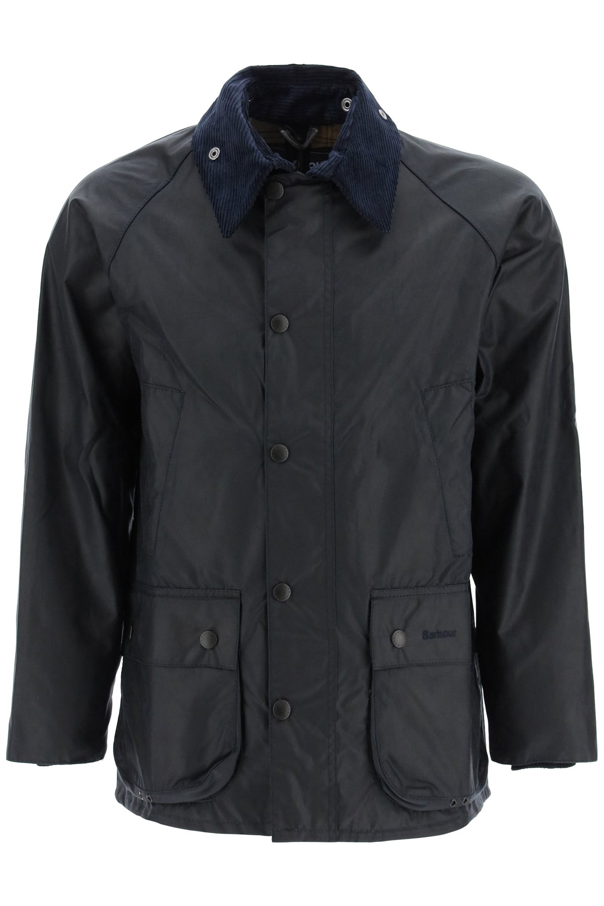 classic bedal jacket in waxed cotton MWX0018 NAVY