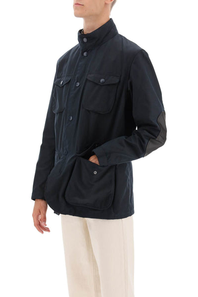 'ogston' waxed jacket MWX0700 NAVY