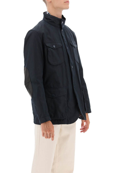 'ogston' waxed jacket MWX0700 NAVY