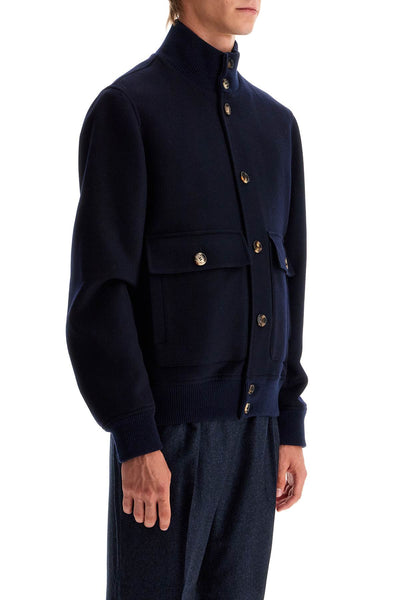 beaver bomber jacket in italian MY4416895 NAVY/ANTRACITE+RUBINO+BLU