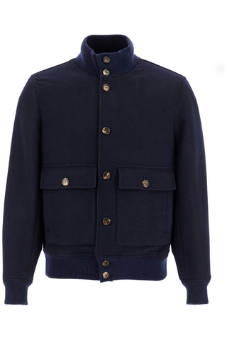 beaver bomber jacket in italian MY4416895 NAVY/ANTRACITE+RUBINO+BLU