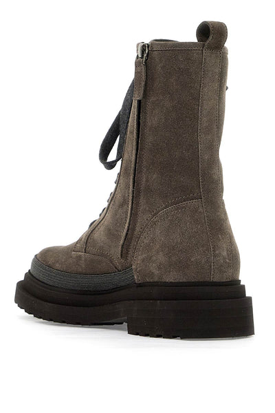 suede boots with decorative buckle MZSFG2767 OSSIDO