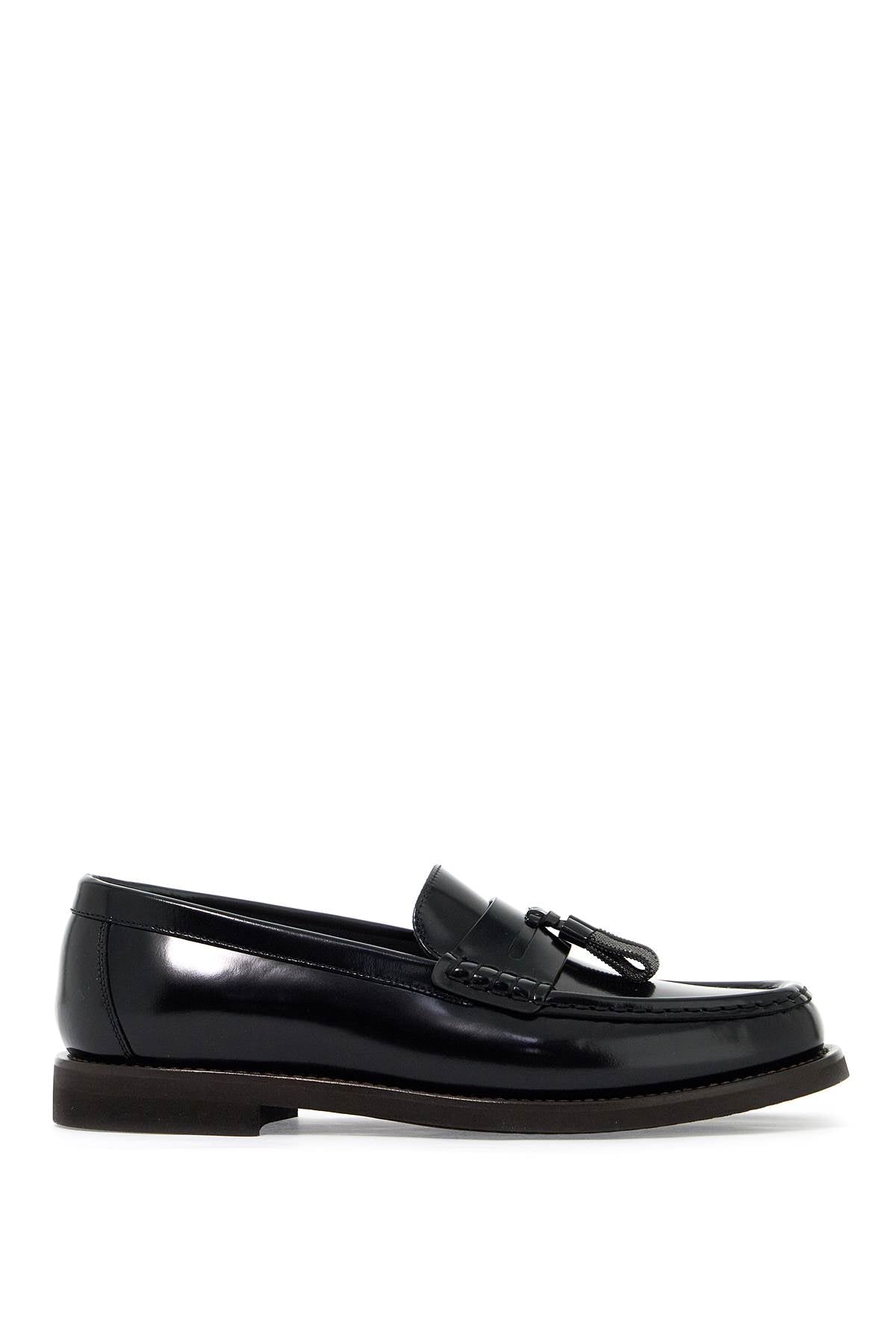 minimal shiny tassel calfskin lo MZVNG2739P NERO