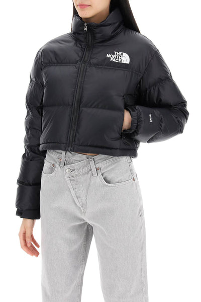 cropped nuptse NF0A5GGE TNF BLACK/TNF BLACK