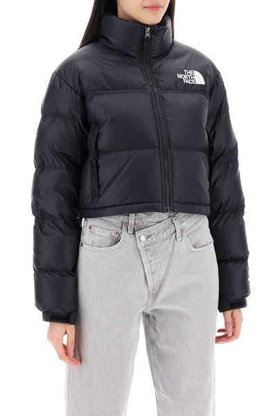 cropped nuptse NF0A5GGE TNF BLACK/TNF BLACK