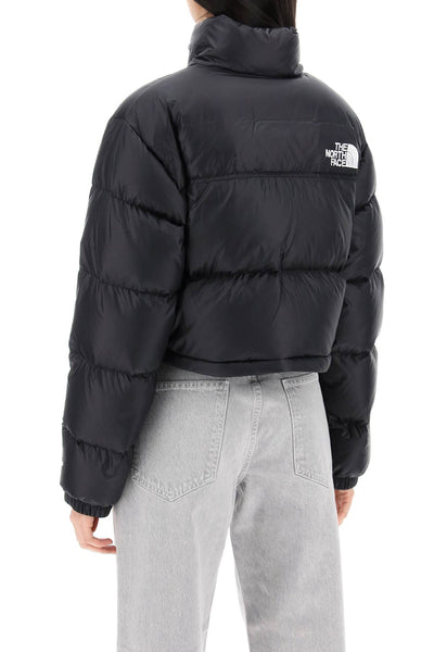 cropped nuptse NF0A5GGE TNF BLACK/TNF BLACK